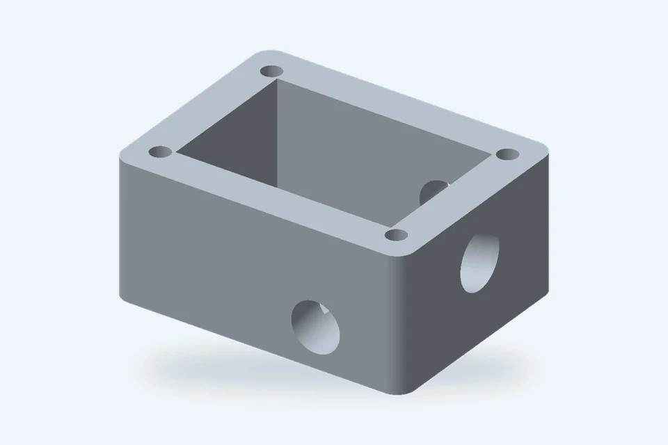 Illustrative milled component for service selection