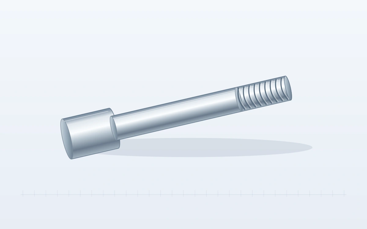 Threaded studs and pins