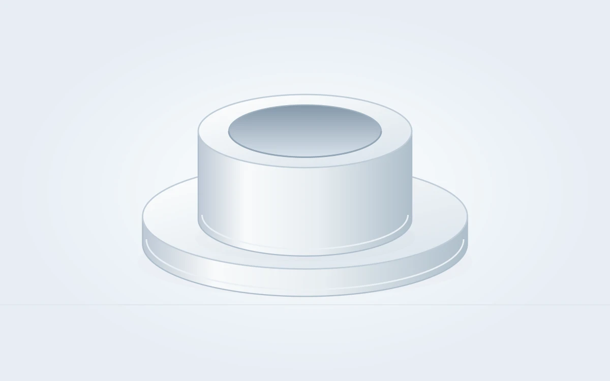 Flanged bushings geometry; material identity and dimensions are not represented