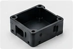 Illustrative polymer component — AI illustration, not a vetcnc factory photo or a verified nylon sample