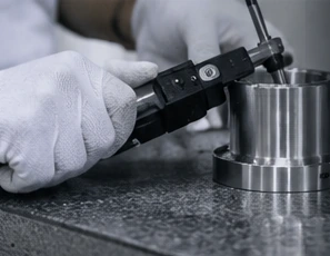 Dimensional inspection — AI-generated illustrative scene, not a vetcnc facility