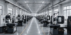 Industrial workshop — AI-generated illustrative scene, not a vetcnc facility