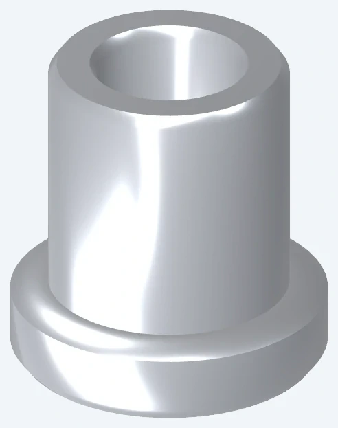 A flanged bushing geometry example