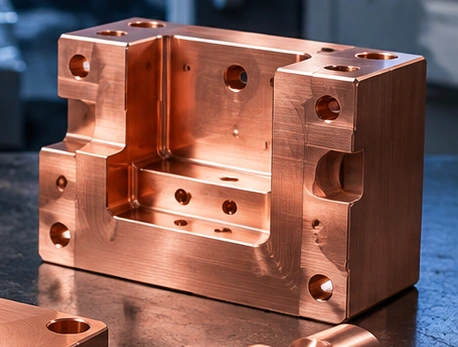 Pocketed blocks and housings — AI-generated illustration, not a vetcnc photograph