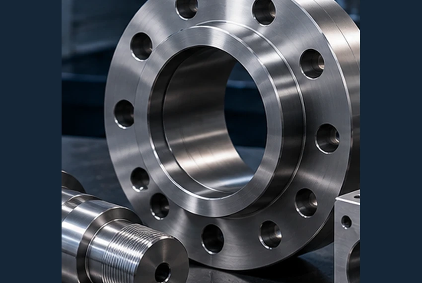 Illustrative sealing face and machined bore — AI-generated illustration, not a vetcnc photograph