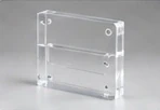 Clear cover plate — illustrative image, not a vetcnc customer part or factory photograph