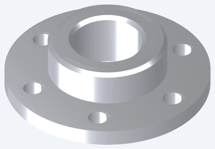Flange and hub geometry — illustrative image, not a vetcnc customer part or factory photograph