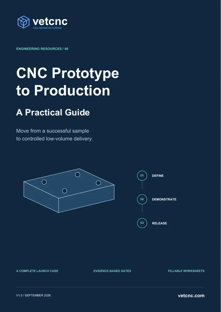 Cover of CNC Prototype to Production: A Practical Guide by VETCNC